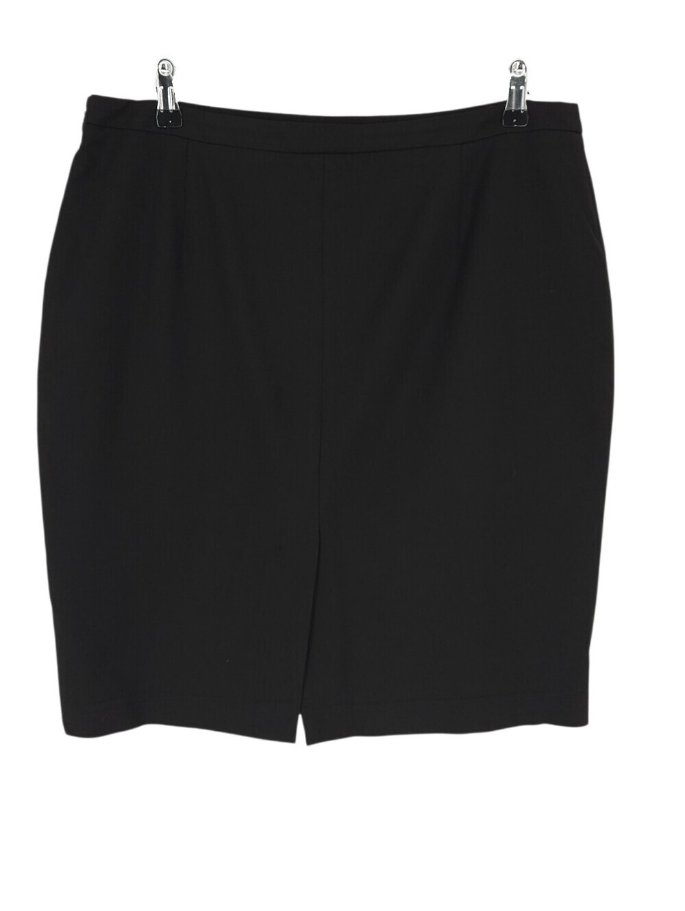 Michael Kors Straight Pencil Skirt Black Knee Length Side Zip Business Career 14 - Picture 2 of 6